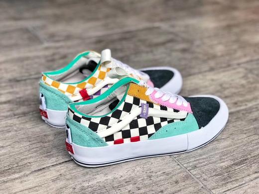 独创解构风格 Vans Vault Old Skool Cap LX  棋盘格 黑色 灰色解构低帮硫化板鞋新一代系列 2019年Vans革旧创新之作！夸张大胆到极致的解构主义。 Size：35--44 商品图8