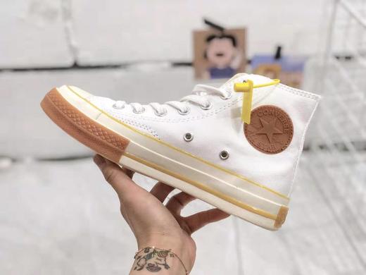 匡威CONVERSE Chuck 70 Pop 高帮复古帆布鞋男女同款 真标 硫化工艺，聚氨酯硅蓝PU中底、原楦开发版型原标原盒制官网爆火 粉色 灰色 白色货号：165719C 鞋码：35--39 商品图7