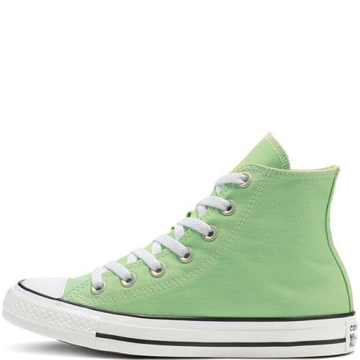 匡威converse All Star 原谅绿时尚男女高帮帆布鞋，正确硅蓝中底 ，内侧黑字logo圆标，美国限定，真标硫化工艺，重量一比一 颜色：原谅绿 货号：164396C 号码：35-44 商品图2