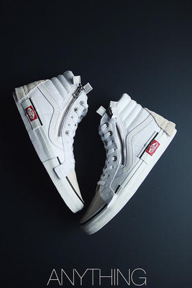 新一代解构Vans Vault Sk8-Hi Cap LX 解构主义高帮帆布板鞋 棋盘格 灰格子 白格子 蓝格子 质感十足的翻毛皮、拉链设计、粗犷的走线，都颇具辨识度  Size：40--44