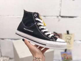 日版匡威converse CUTLINE 解构剪裁个性DIY帆布鞋高帮复古帆布鞋男女同款 硫化工艺，聚氨酯硅蓝PU中底、原楦开发日本限定发售 颜色：黑色 白色 货号：1CL517 鞋码：35--44