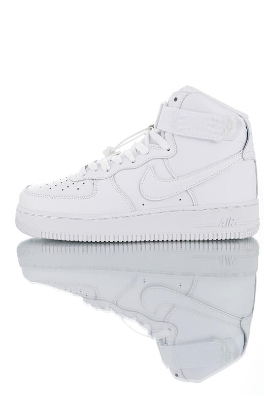 耐克Nike Wmns Air Force 1 High “Medium Olive” '07 LV8  空军一号经典高帮百搭休闲运动板鞋 全白橄榄绿 奶白褐勾 商品图0