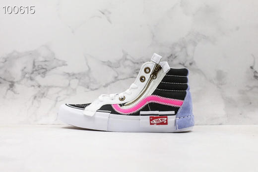 新一代解构Vans Vault Sk8-Hi Cap LX 有着质感十足的翻毛皮、拉链设计、粗犷的走线，都颇具辨识度 蓝色 白色 黑色 灰色 紫色 紫粉 商品图10