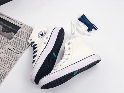 ALL STAR 40TH HI帆布鞋 converse/海军复古蓝/米白TOMORROWLAND纪念40周联名款，原底开模，真标双鞋带 eact鞋垫 透气耐穿 海军复古蓝 鞋码：35--44 商品图5