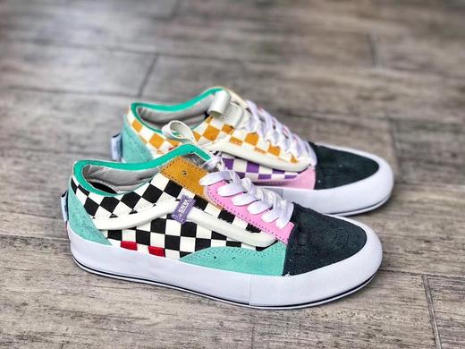 独创解构风格 Vans Vault Old Skool Cap LX  棋盘格 黑色 灰色解构低帮硫化板鞋新一代系列 2019年Vans革旧创新之作！夸张大胆到极致的解构主义。 Size：35--44 商品图6