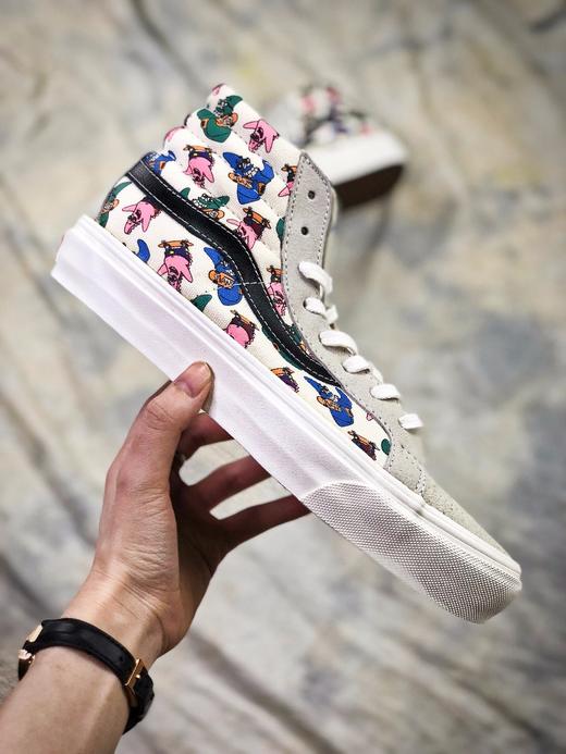 VANS VAULT OG SK8-Hi LX (SPONGEBOB)海绵宝宝派大星联名款真标1:1硫化 ，硫化双为尾条加布尾条 商品图5