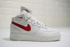耐克Nike Air Force 1 Mid '07“Flax” 空军一号经典百搭休闲运动板鞋 白皮深蓝漆皮勾全白麦黄白红 商品缩略图7