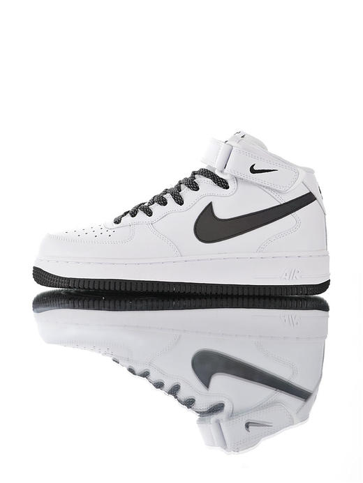 耐克Nike Air Force 1 Mid '07 LV8 耐克空军一号中帮经典百搭休闲运动板鞋 皮革白黑3M天使皮革白银3M天使 商品图0