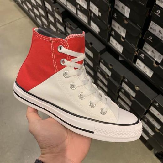 Converse Chuck Taylor All Star 经典新款红心拼接高帮帆布鞋 电绣后跟的爱心加红白拼接与情人节主题相呼应百搭好看 货号：563460F 情侣款尺码：35--44 商品图2