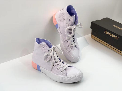 匡威Converse Chuck Taylor All Star 全明星 高帮 浪漫薰衣草淡紫色帆布鞋159520 尺码35 36 36.5 37 37.5 38 39 商品图2