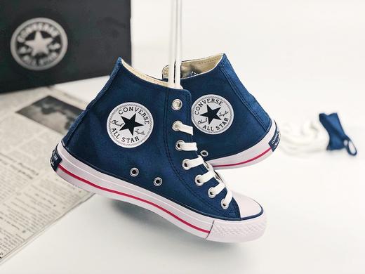 ALL STAR 40TH HI帆布鞋 converse/海军复古蓝/米白TOMORROWLAND纪念40周联名款，原底开模，真标双鞋带 eact鞋垫 透气耐穿 海军复古蓝 鞋码：35--44 商品图0