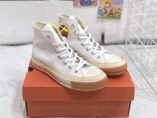 匡威CONVERSE Chuck 70 Pop 高帮复古帆布鞋男女同款 真标 硫化工艺，聚氨酯硅蓝PU中底、原楦开发版型原标原盒制官网爆火 粉色 灰色 白色货号：165719C 鞋码：35--39 商品图8