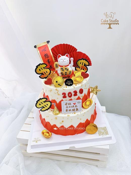 1027CAKE| 双层招财猫主题 开业/领导/长辈款式 商品图2