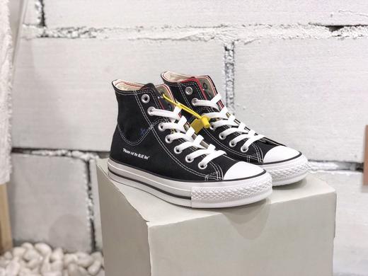 日版匡威converse CUTLINE 解构剪裁个性DIY帆布鞋高帮复古帆布鞋男女同款 硫化工艺，聚氨酯硅蓝PU中底、原楦开发日本限定发售 颜色：黑色 白色 货号：1CL517 鞋码：35--44 商品图2