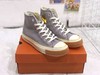 匡威CONVERSE Chuck 70 Pop 高帮复古帆布鞋男女同款 真标 硫化工艺，聚氨酯硅蓝PU中底、原楦开发版型原标原盒制官网爆火 粉色 灰色 白色货号：165719C 鞋码：35--39 商品缩略图5