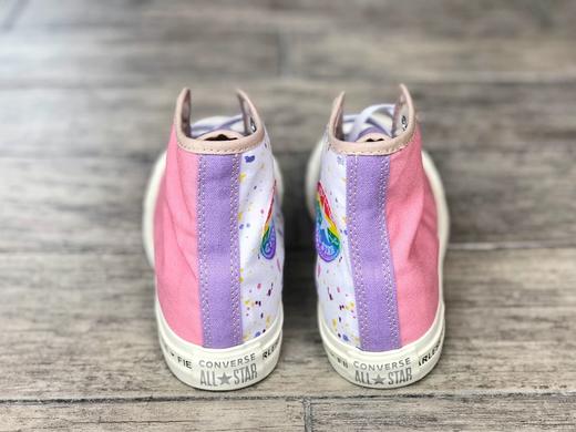 Converse Chuck Taylor All Star 70S匡威经典高帮系列马卡龙七彩拼接帆布鞋 原底印花开模 硫化工艺 原盒原标 尺码：35--39 商品图4