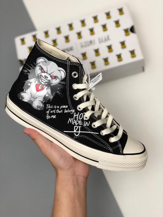 Gloomy Bear x Converse Chuck Taylor All Star 1970s 黑色暴力熊联名款 货号：162050C 可选尺码：35--44 商品图2