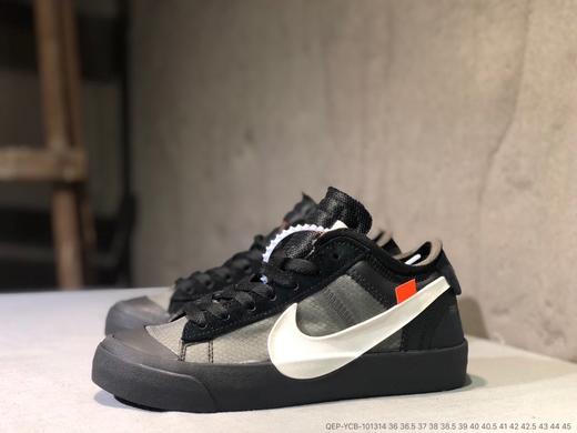 耐克Off-White x Nike Blazer Mid 联名款开拓者网纱拼接经典高帮百搭板鞋 商品图9