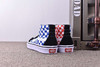 Vans 万斯 SK8-Hi Pro 帆布高帮硫化休闲板鞋高帮鸳鸯拼色 蓝色 Size：35--44  工艺：硫化1:1（重量1:1、真标、原钢印、材质标、鞋型标、合格证） 商品缩略图4