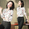 上海旗袍厂ASE-L6605新品时尚气质印花真丝衬衫打底衬衣翻领小衫 商品缩略图2