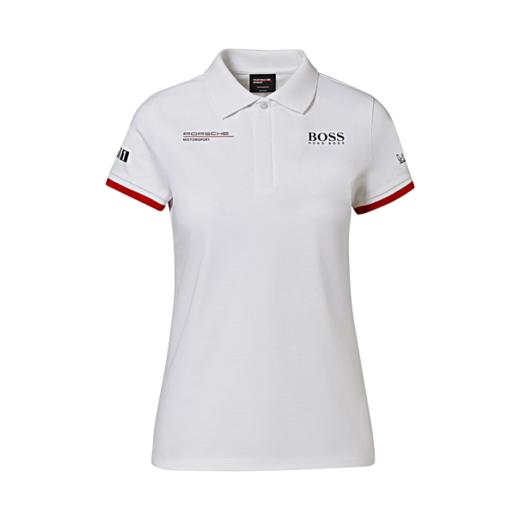 保时捷Motorsport Hugo Boss联名款 女士白色POLO衫 商品图2
