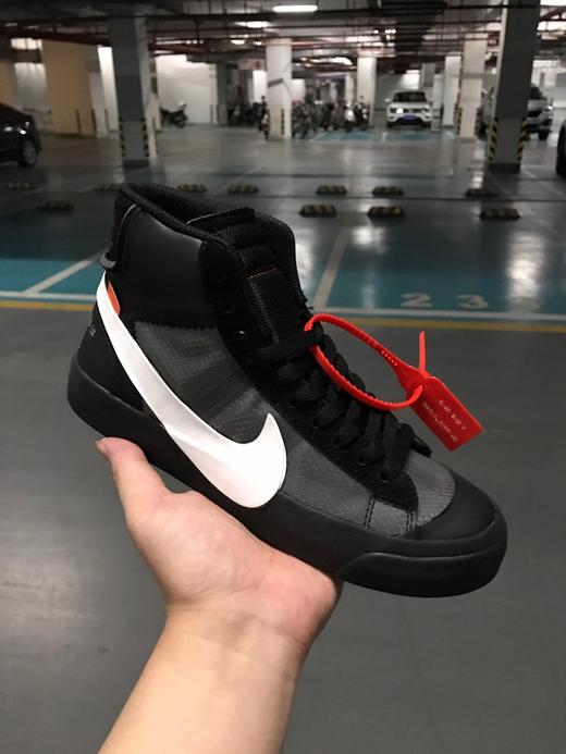耐克Off-White x Nike Blazer Mid 联名款开拓者网纱拼接经典高帮百搭板鞋 商品图6