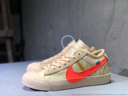 耐克Off-White x Nike Blazer Mid 联名款开拓者网纱拼接经典高帮百搭板鞋 商品图7
