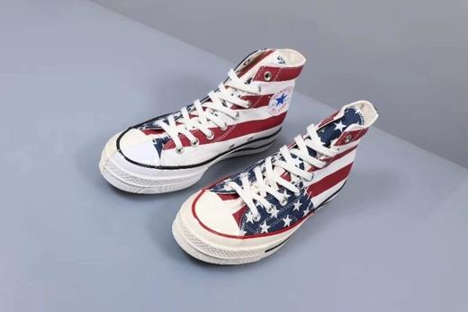 Converse Chuck 70推出星条旗鸳鸯系列，采用了解构性设计 红蓝 黑白 鞋码:35-44 货号:166426C 商品图5