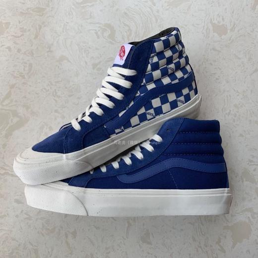 VANS SK8-Hi Style 138 LX Vault高端硫化支线鸳鸯棋盘格高帮半月包头红白板鞋 官方货号：VN0A3DP9VQC 红格 蓝格 黄格 黑格 尺码：35-44 商品图5