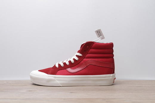 VANS SK8-Hi Style 138 LX Vault高端硫化支线鸳鸯棋盘格高帮半月包头红白板鞋 官方货号：VN0A3DP9VQC 红格 蓝格 黄格 黑格 尺码：35-44 商品图1