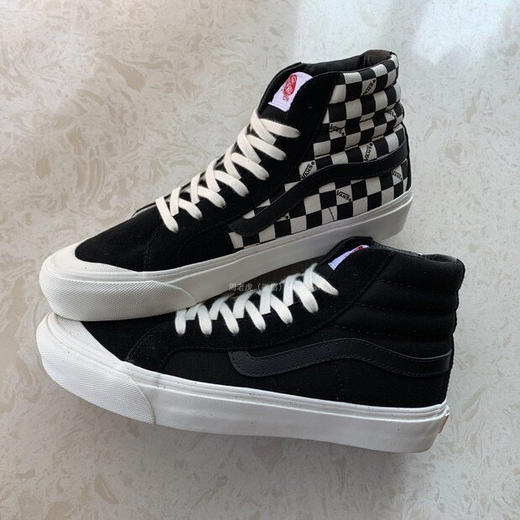 VANS SK8-Hi Style 138 LX Vault高端硫化支线鸳鸯棋盘格高帮半月包头红白板鞋 官方货号：VN0A3DP9VQC 红格 蓝格 黄格 黑格 尺码：35-44 商品图9