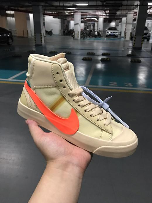 耐克Off-White x Nike Blazer Mid 联名款开拓者网纱拼接经典高帮百搭板鞋 商品图2