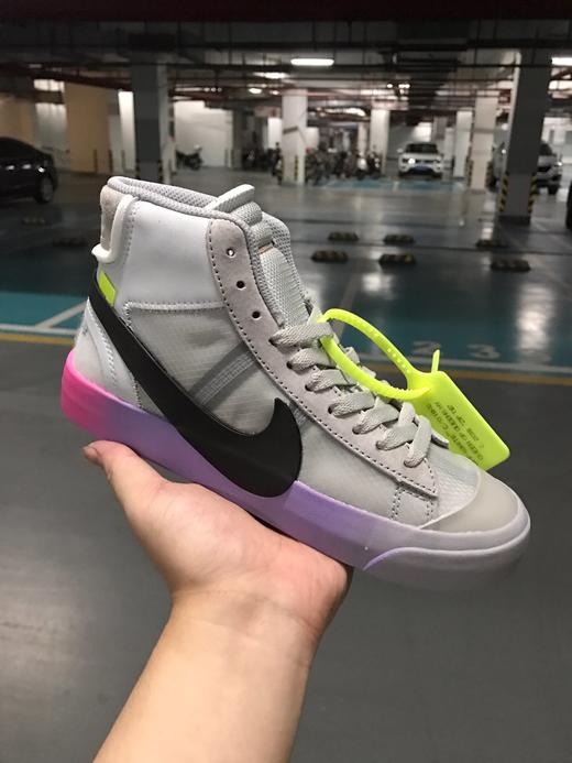 耐克Off-White x Nike Blazer Mid 联名款开拓者网纱拼接经典高帮百搭板鞋 商品图0