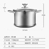 康巴赫汤锅304不锈钢锅复底炖汤锅煮面锅燃气灶电磁炉22cm 商品缩略图2