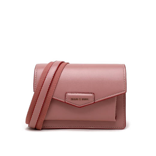 CHARLES＆KEITH 信封包 CK2-80680780-1粉蜡色女士翻盖邮差单肩包 商品图0