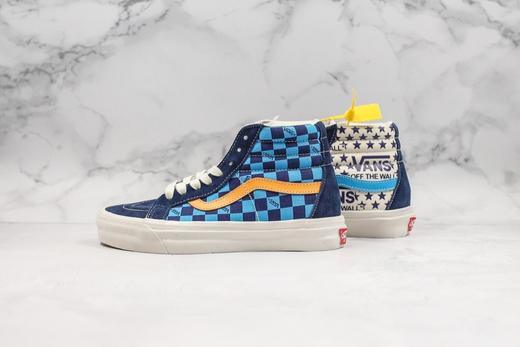 Vans 万斯 SK8-Hi Pro 帆布高帮硫化休闲板鞋高帮鸳鸯拼色 蓝色 Size：35--44  工艺：硫化1:1（重量1:1、真标、原钢印、材质标、鞋型标、合格证） 商品图1