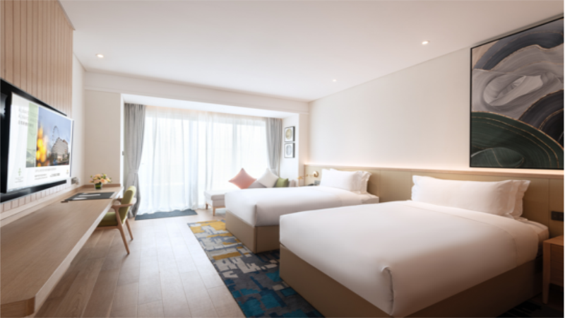 嘉途酒店高级双床房高级双床房+双早+双人欢乐谷门票