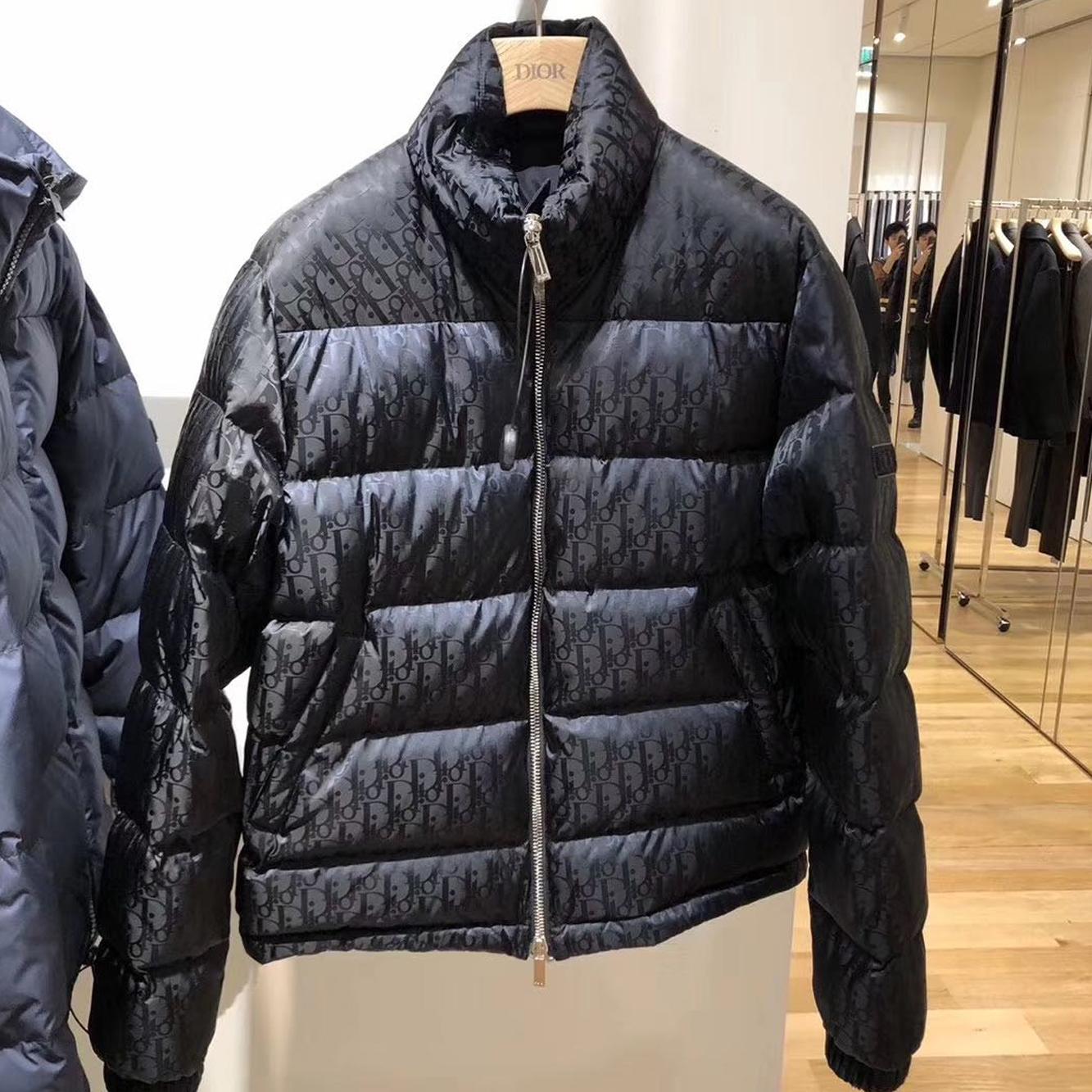dior 男士 黑色logo暗纹羽绒服外套 it48