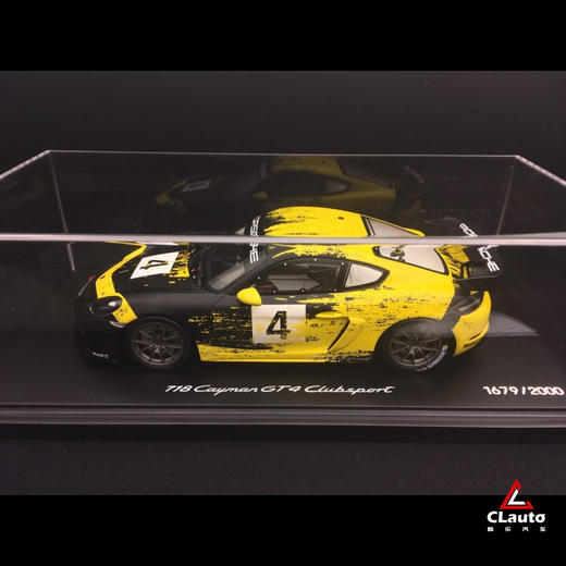 718 Cayman GT4 Clubsport  2019年新款车型 限量版1:18汽车模型 商品图4