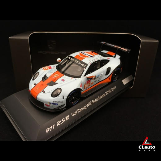 911(991) RSR 2018年勒芒24小时耐力赛Gulf Racing限量纪念款 1:43汽车模型 商品图4
