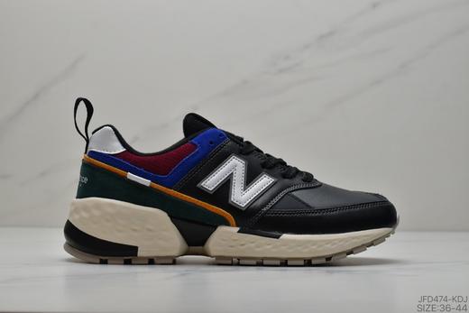 新百伦New Balance MS574 MS574VD三代 复古做旧余文乐运动跑鞋.麂皮和网布材质的，在保留复古的风格的同时，鞋身更加的具有现在特有的流线型鞋身，极具速度感。在后跟处加入提环元素 商品图4