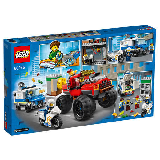 乐高LEGO 城市系列60245 巨轮越野车大劫案拼搭积木玩具 商品图1