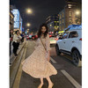 【V领高腰碎花连衣裙】夏天裙子森系女中长款雪纺裙子 商品缩略图2