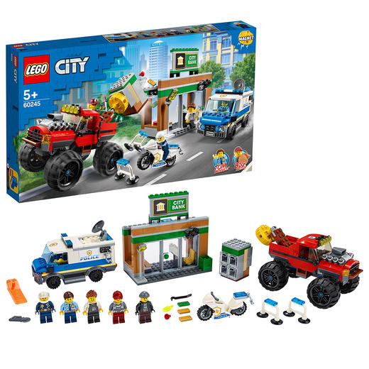 乐高LEGO 城市系列60245 巨轮越野车大劫案拼搭积木玩具 商品图2