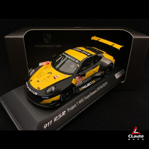 911(991) RSR 2018年勒芒24小时耐力赛Project 1限量纪念款 1:43汽车模型 商品图4