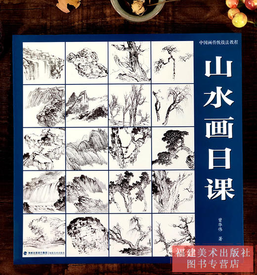 山水画日课 中国画传统技法教程 视频教学 国画山水从入门到精通自学零基础教程书临摹范本大全 美术绘画初学者名家教材画册书籍福建美术出版社 商品图1
