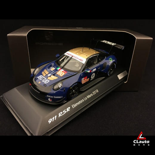 911(991) RSR 2018年勒芒24小时耐力赛Ebimotors限量纪念款 1:43汽车模型 商品图4