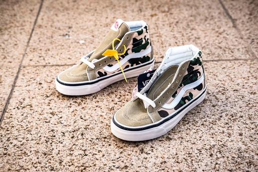 万斯高帮系列Vans Sk8-Hi 官方同步发售 安纳海姆系列在Vans支线里销量名列前茅 日系迷彩元素更是整款的亮点 35--44 商品图5