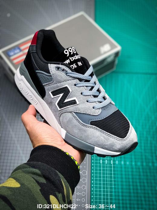 新百伦New Balance 998系列 复古运动休闲跑步鞋 猪八革材 商品图0