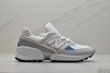 新百伦New Balance MS574 MS574VD三代 复古做旧余文乐运动跑鞋.麂皮和网布材质的，在保留复古的风格的同时，鞋身更加的具有现在特有的流线型鞋身，极具速度感。在后跟处加入提环元素 商品缩略图0